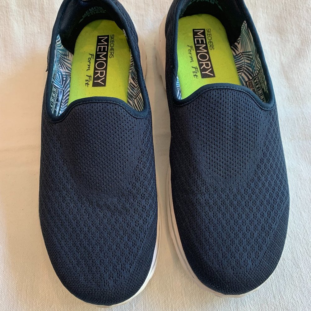 Skechers Navy Memory Form Fit Slip On